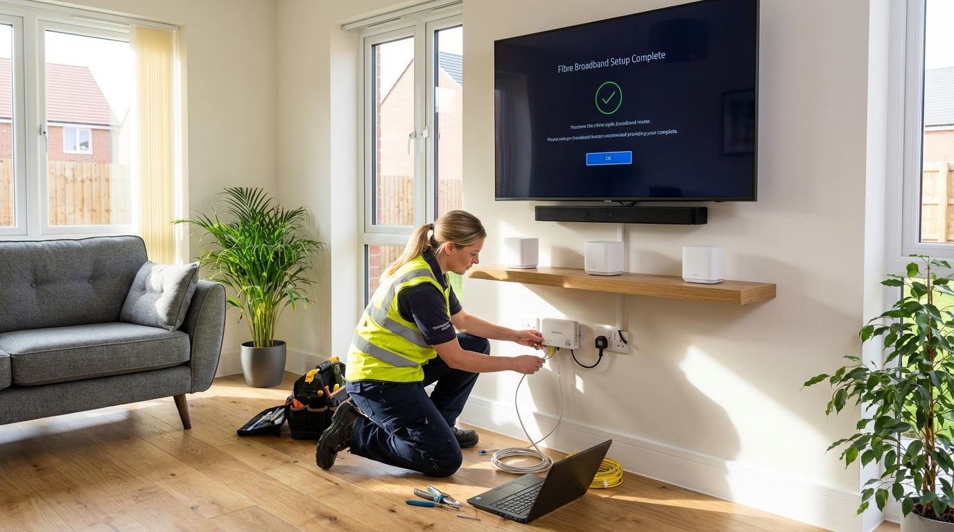 Setting Up Broadband, Media, and Tech in Your New Build